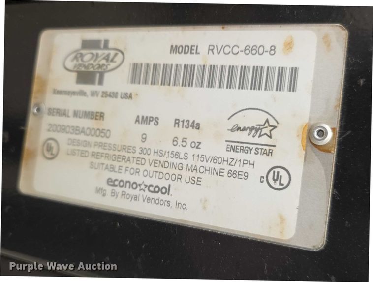 image for item DZ3776 Coca Cola 8-slotted soda machine RVCC6608 vending machine