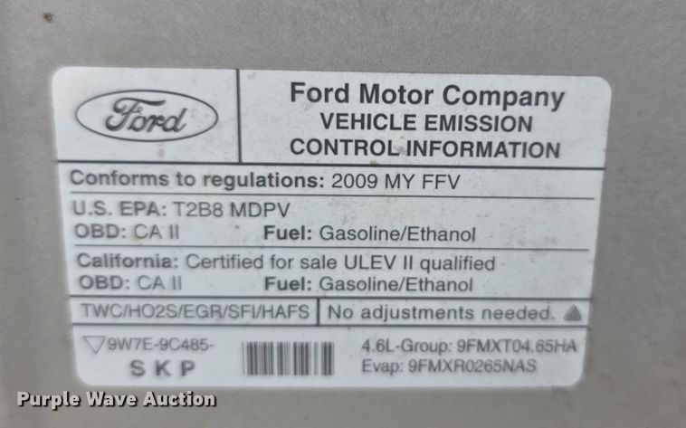 image for item DZ3788 2009 Ford E250 van