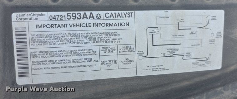 image for item DZ3791 2006 Dodge Grand Caravan C/V 