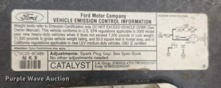 image for item DZ3795 2005 Ford Econoline Utilimaster delivery van