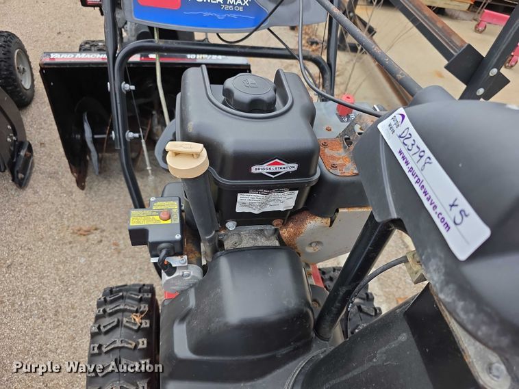 image for item DZ3798 (5) snow blowers