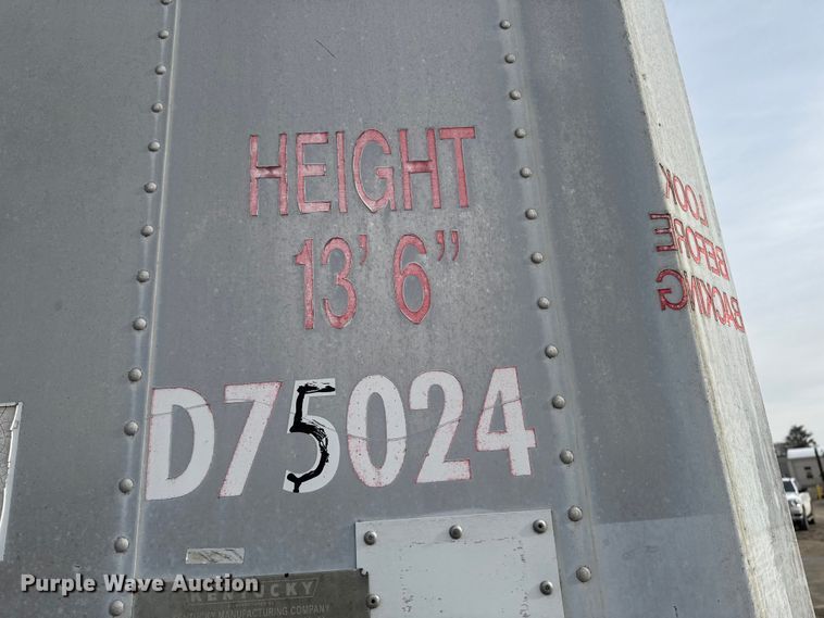 image for item EA2226 1997 Kentucky dry van trailer