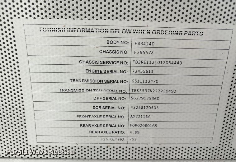 image for item EA7872 2014 Blue Bird All American school bus