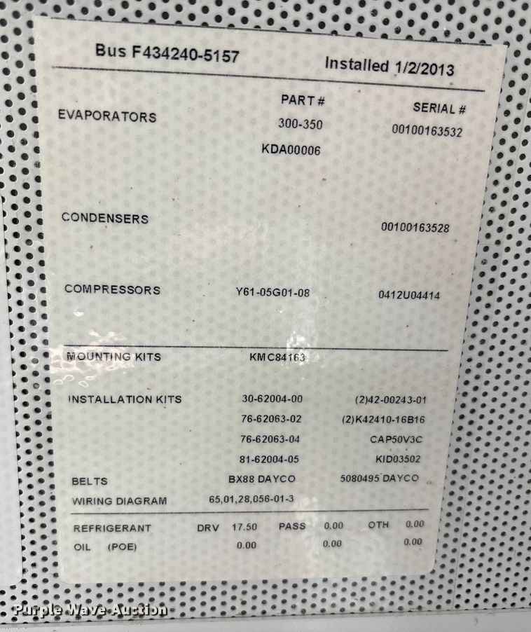 image for item EA7872 2014 Blue Bird All American school bus