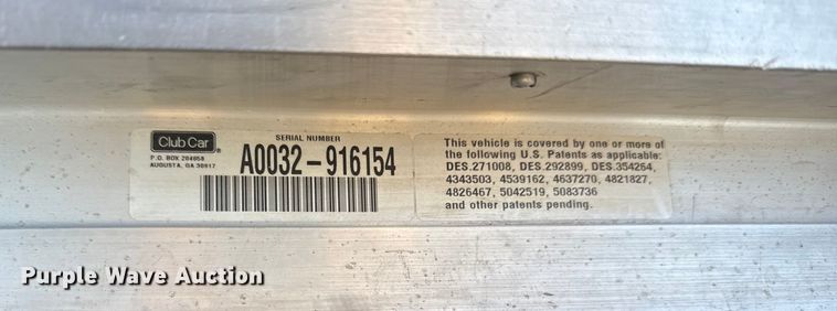 image for item EN0499 (3) Clubcar golf carts