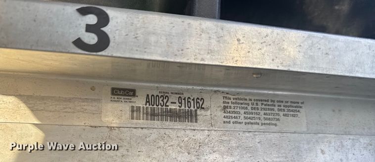 image for item EN0499 (3) Clubcar golf carts