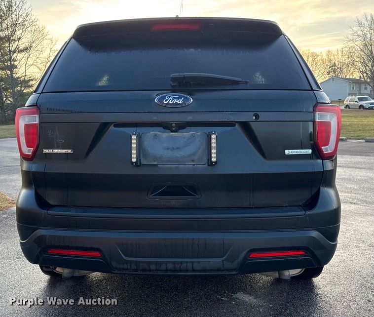 image for item EN0831 2018 Ford Explorer Police Interceptor SUV