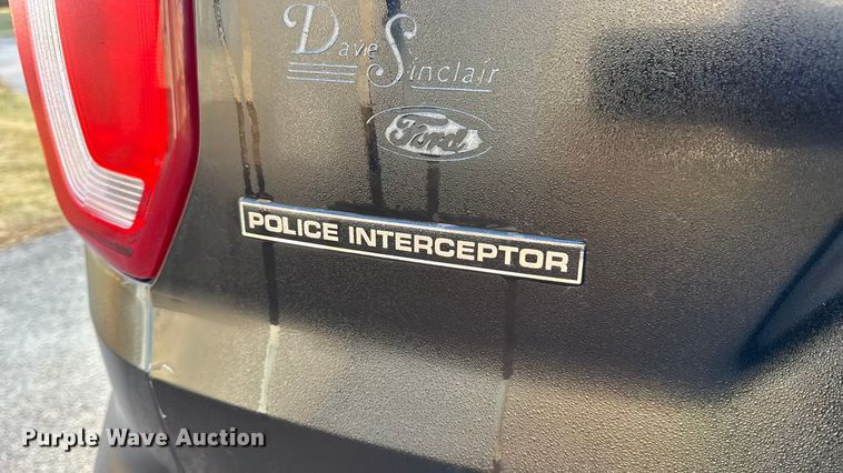 image for item EN0831 2018 Ford Explorer Police Interceptor SUV