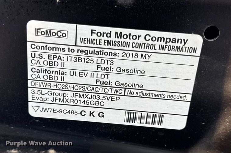 image for item EN0831 2018 Ford Explorer Police Interceptor SUV