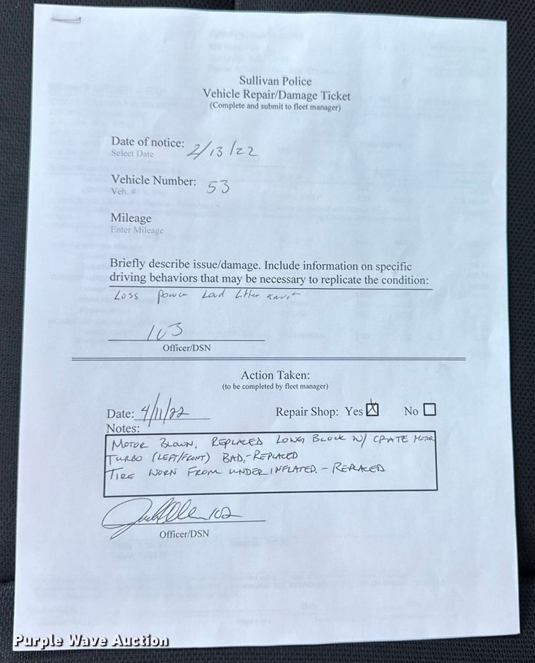 image for item EN0831 2018 Ford Explorer Police Interceptor SUV