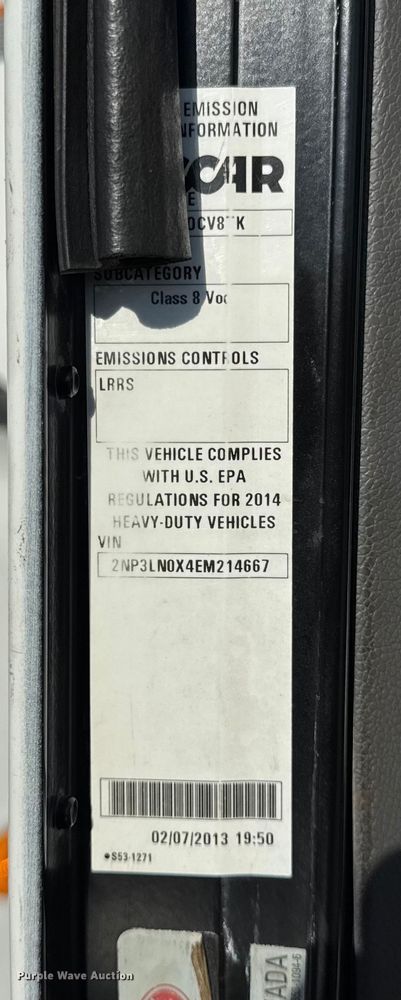 image for item ER0345 2014 Peterbilt 348 sewer jetter truck