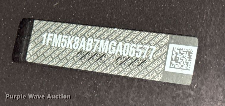 image for item ER0370 2021 Ford Explorer Police Interceptor SUV