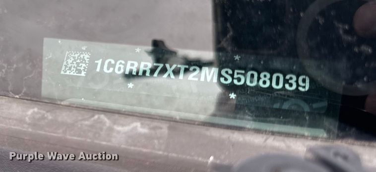 image for item ER0378 2021 RAM 1500 SSV Crew Cab pickup truck