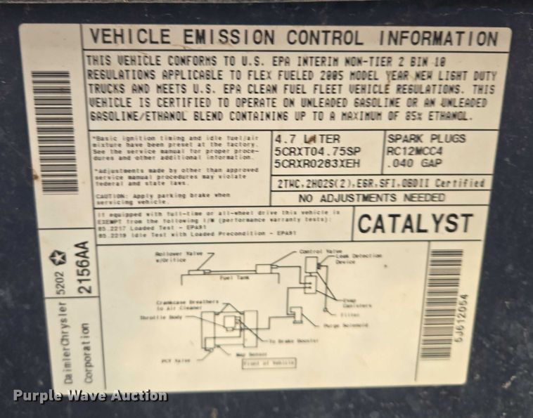 image for item ES2719 2005 Dodge Ram 1500 Ext. Cab pickup truck