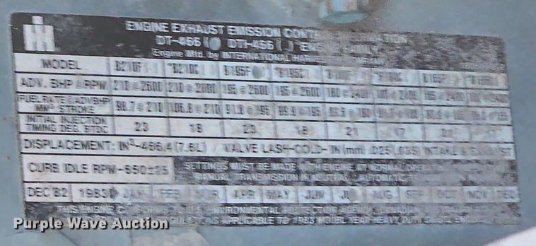 image for item ES2722 1984 International 1954 rollback truck