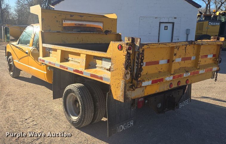 image for item ES2725 1996 Chevrolet 3500 Crew Cab dump bed pickup truck