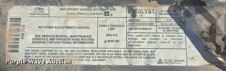 image for item ES2725 1996 Chevrolet 3500 Crew Cab dump bed pickup truck