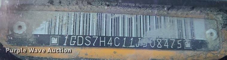 image for item ES2726 2001 GMC C8500 dump truck