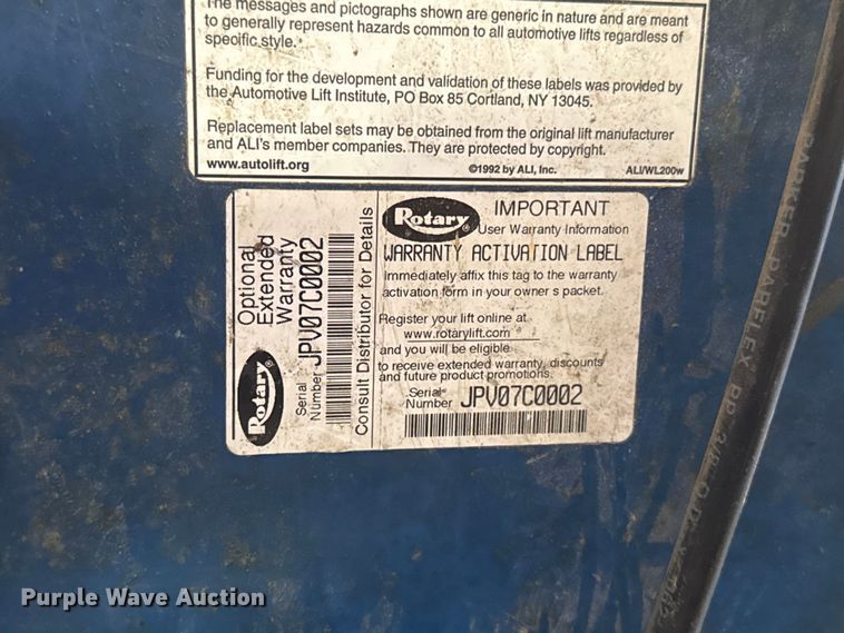 image for item ES5628 Rotary SM012N-001 four post automotive lift