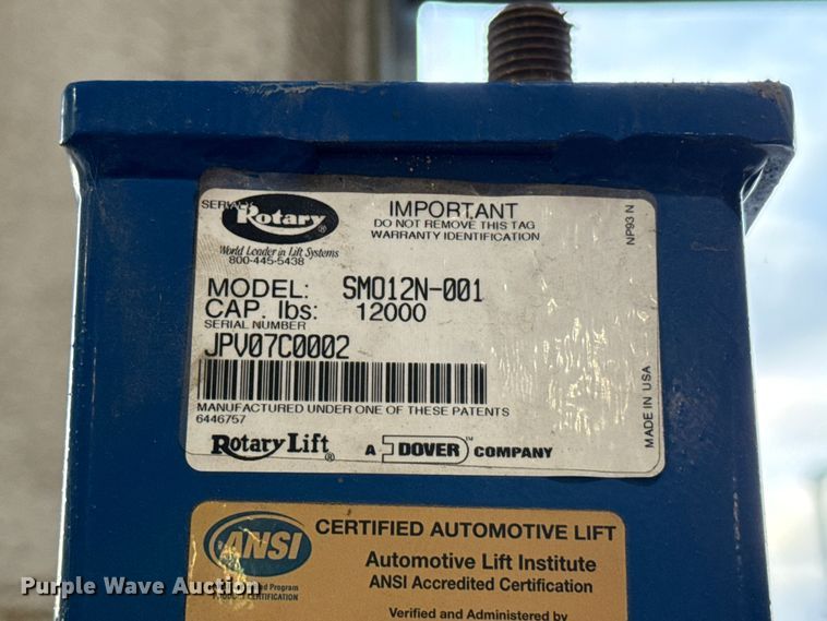 image for item ES5628 Rotary SM012N-001 four post automotive lift