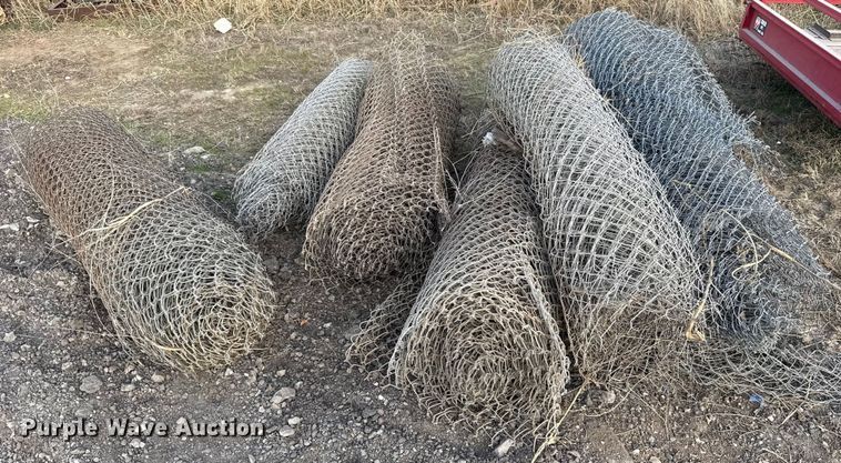 image for item ES5634 (6) rolls of chain-link fence