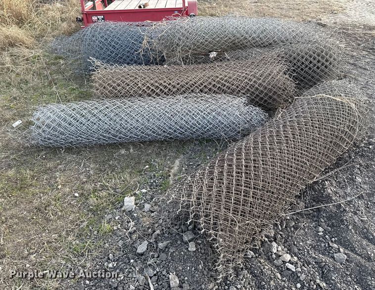 image for item ES5634 (6) rolls of chain-link fence