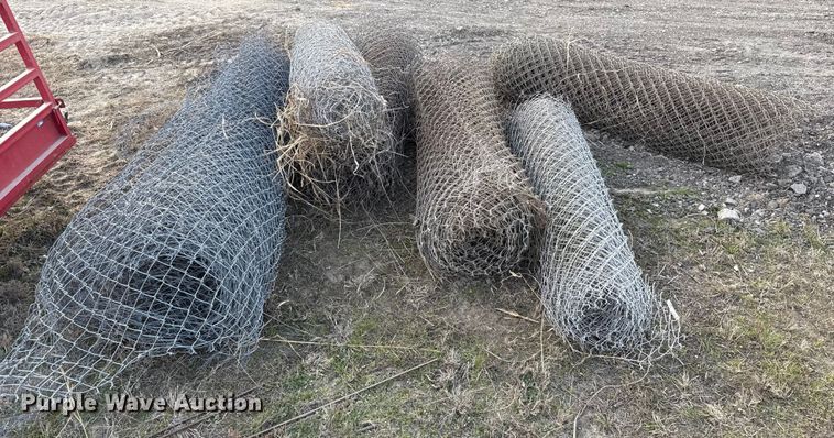 image for item ES5634 (6) rolls of chain-link fence