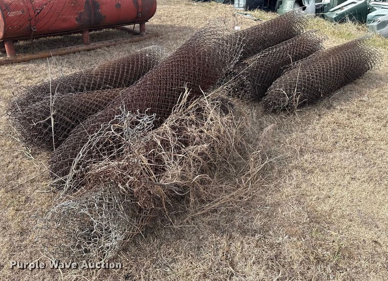 image for item ES5637 (9) rolls of chain-link fence