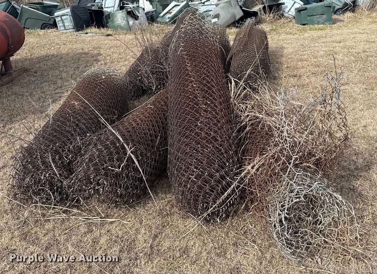 image for item ES5637 (9) rolls of chain-link fence