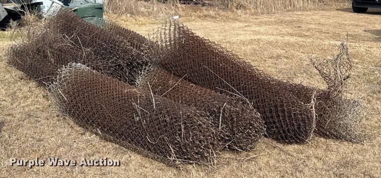image for item ES5637 (9) rolls of chain-link fence