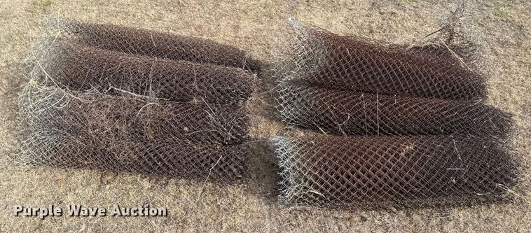 image for item ES5637 (9) rolls of chain-link fence