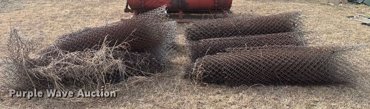 image for item ES5637 (9) rolls of chain-link fence