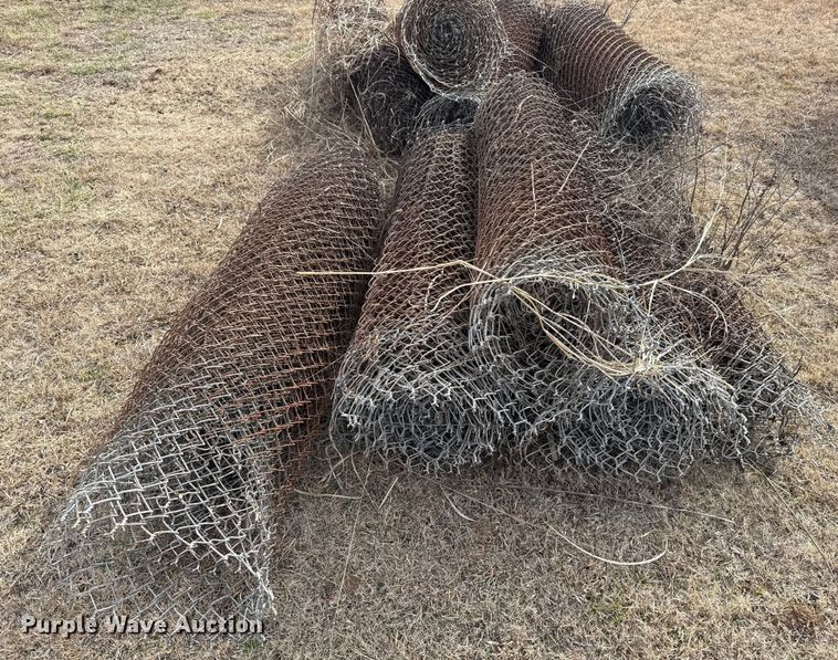 image for item ES5637 (9) rolls of chain-link fence