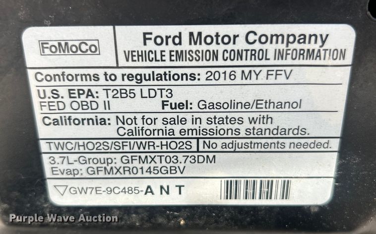 image for item ET6834 2016 Ford Explorer Police Interceptor SUV