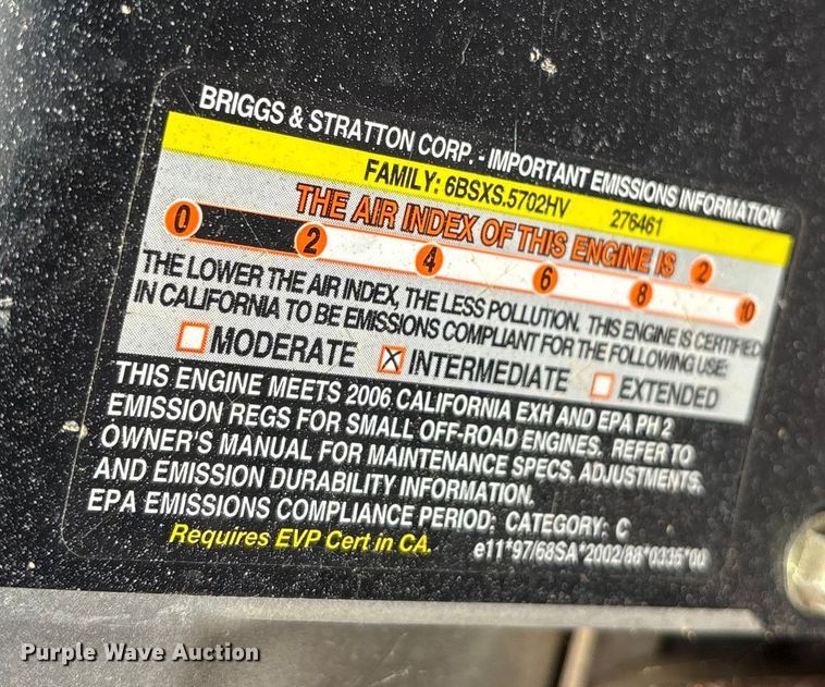 image for item ET7496 Briggs & Stratton 030207 generator