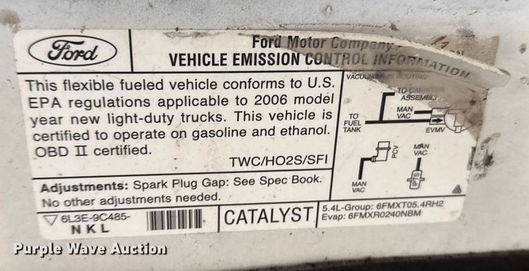 image for item FB0553 2006 Ford F150 Ext. Cab pickup truck