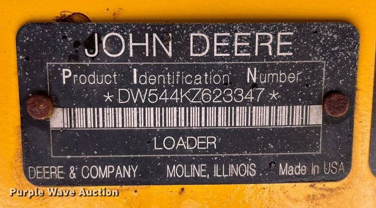 image for item FG1718 2009 John Deere 544K wheel loader