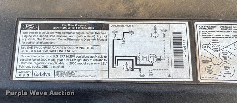 image for item FI1617 2000 Ford F150 XLT pickup truck