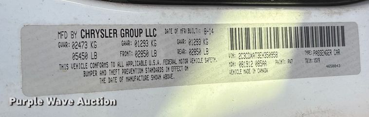 image for item FI1619 2014 Dodge Charger Police