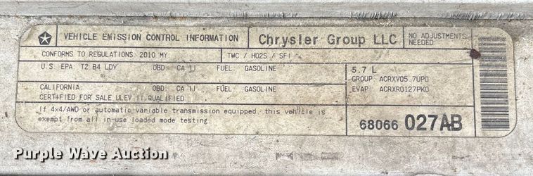 image for item FI1623 2010 Dodge Charger Police 