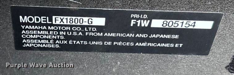 image for item FI1628 Yamaha FX1800-G personal watercraft