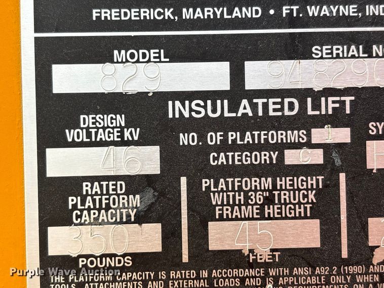 image for item FK1087 1994 Ford F700 bucket truck