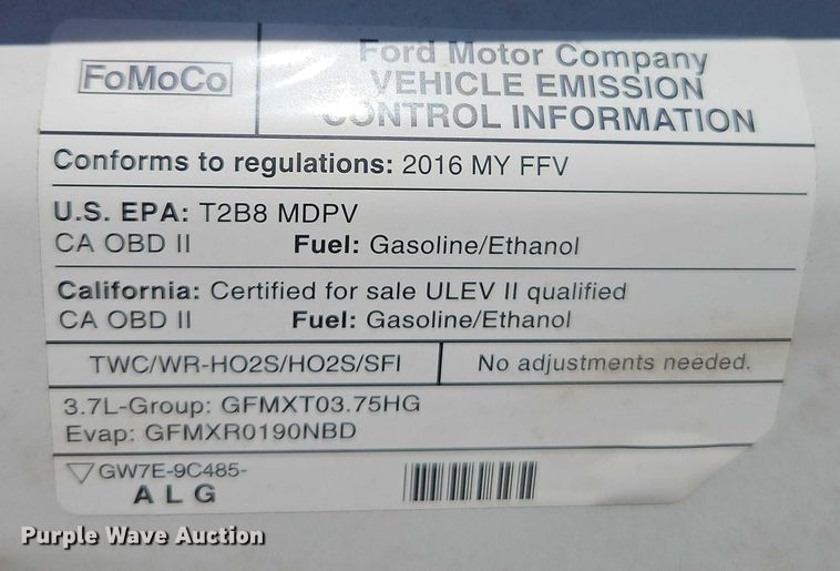 image for item FN5512 2016 Ford Transit van