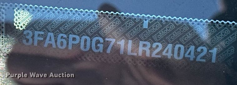 image for item OJ9936 2020 Ford Fusion 