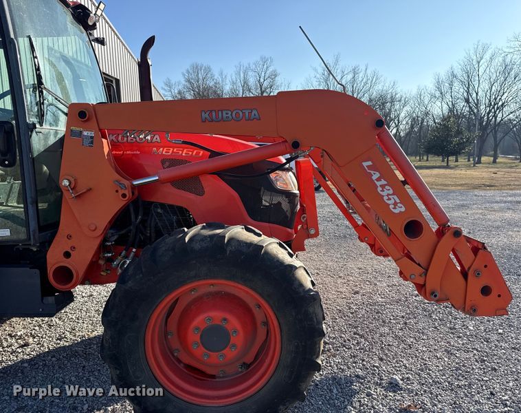 image for item DQ4198 Kubota M8560 MFWD tractor