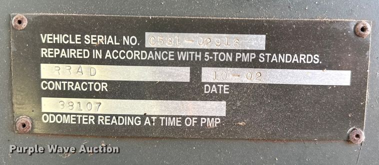 image for item EP2728 1985 AM General M931A1 feed mixer truck