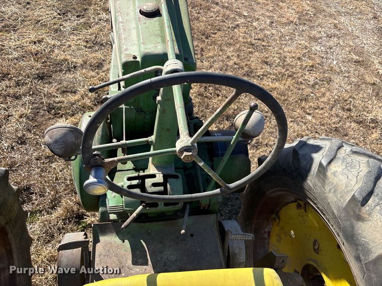 image for item FG1763 1952 John Deere A tractor