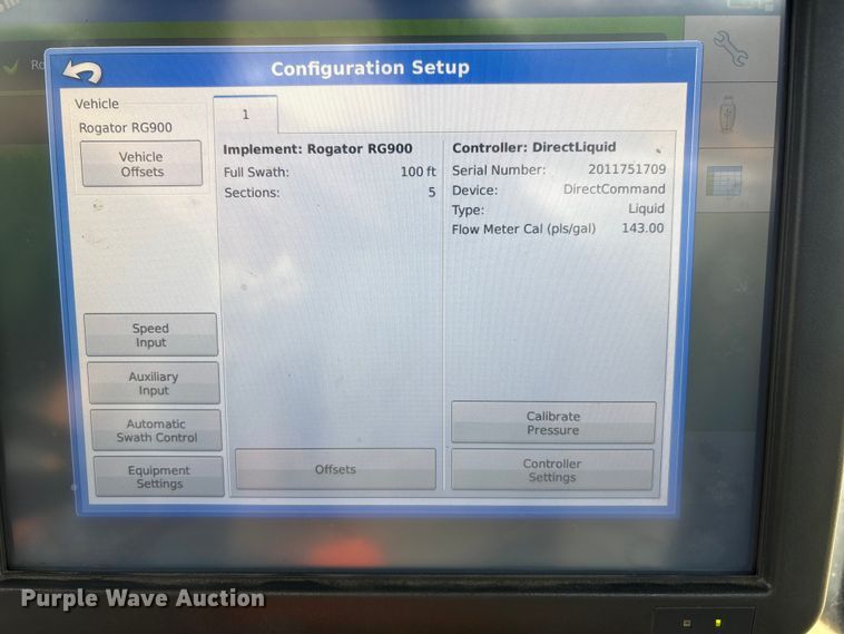 image for item FG2526 2013 Rogator RG900 sprayer