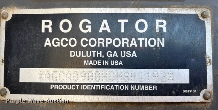 image for item FG2526 2013 Rogator RG900 sprayer