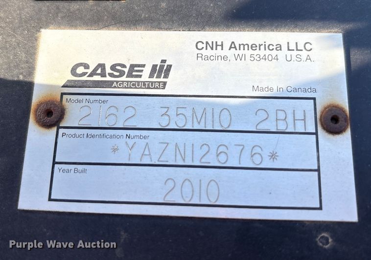 image for item YA1890 2010 Case IH 2162 35MIO 2BH flex draper head